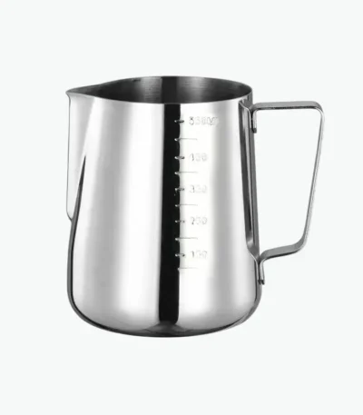 إبريق حليب ستانلس ستيل 600 مل لمقاييس الحليب المهنية