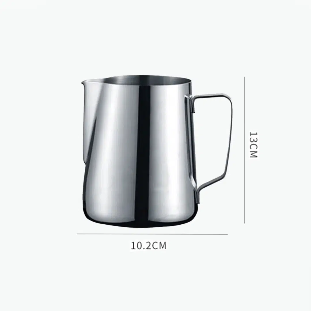 إبريق حليب ستانلس ستيل 600 مل لمقاييس الحليب المهنية