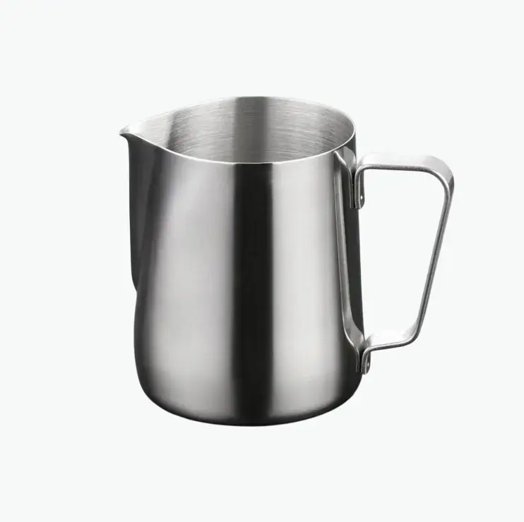 إبريق حليب ستانلس ستيل 600 مل لمقاييس الحليب المهنية