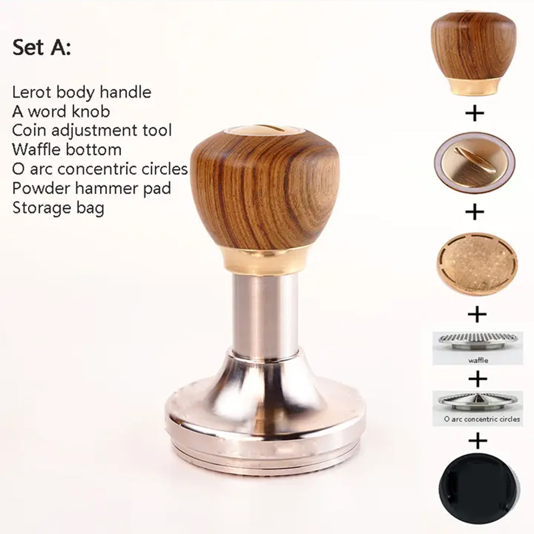 Geekin Historia Tamper 58.5mm stainless steel espresso tool for home and café use