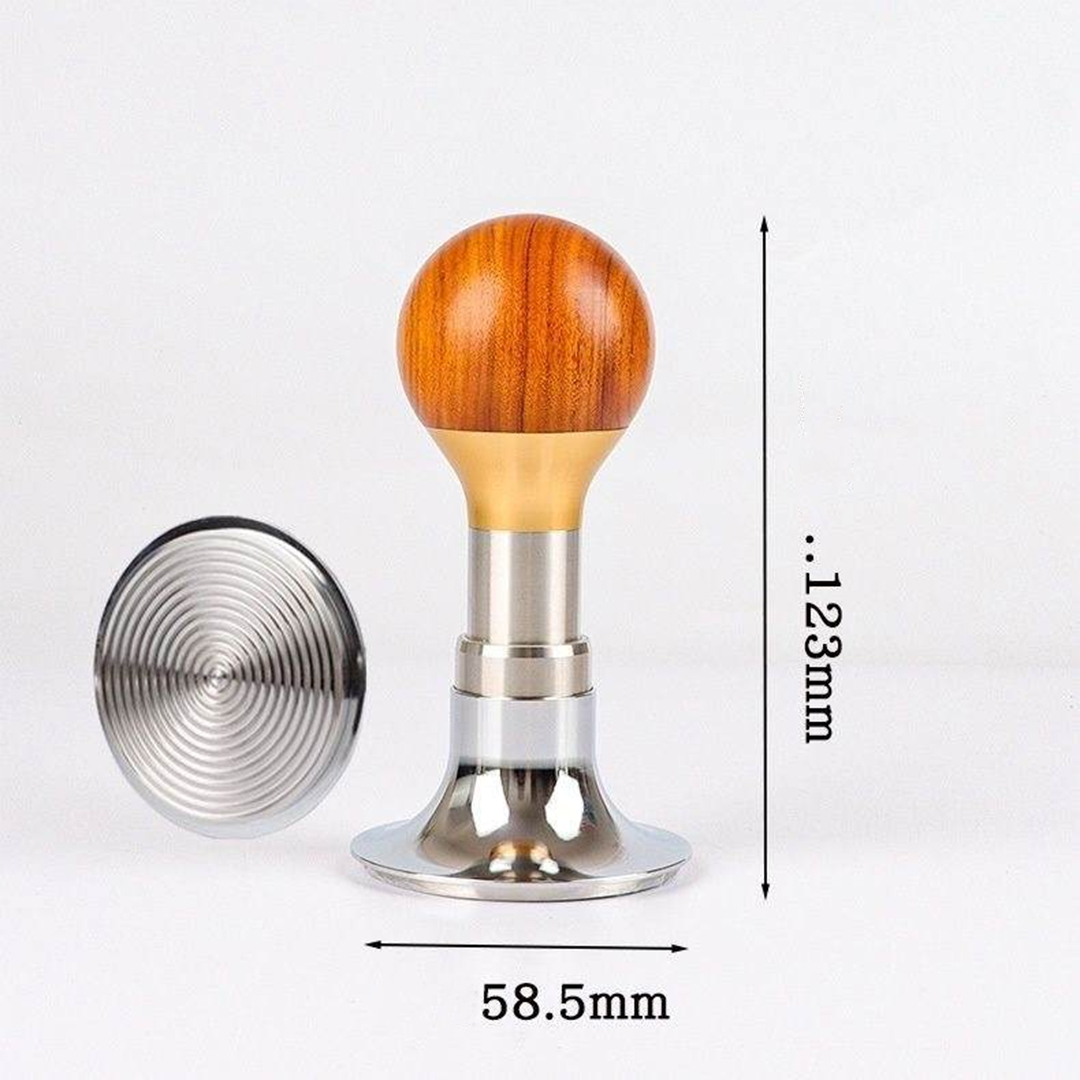 Geekin Historia Tamper 58.5mm stainless steel espresso tool for home and café use