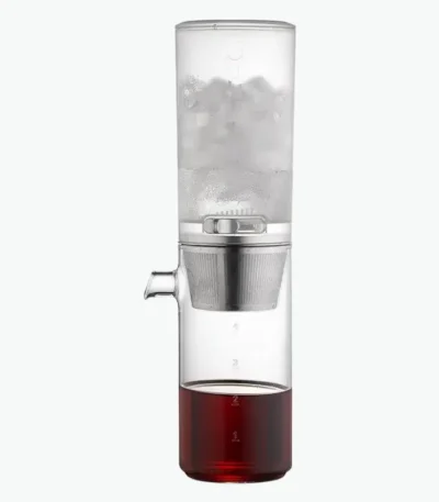 Ice drip coffee pot for cold brew extraction