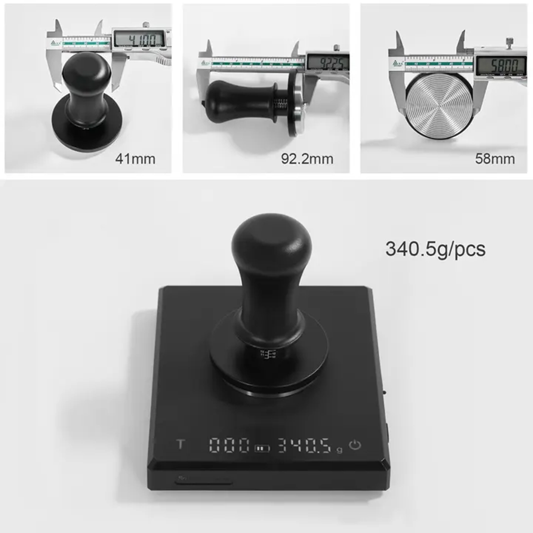 Geekin Leveler Tamper 58mm stainless steel espresso tool for home and café use