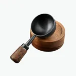 Stainless steel coffee measuring spoon with walnut handle – Geek In UAE
