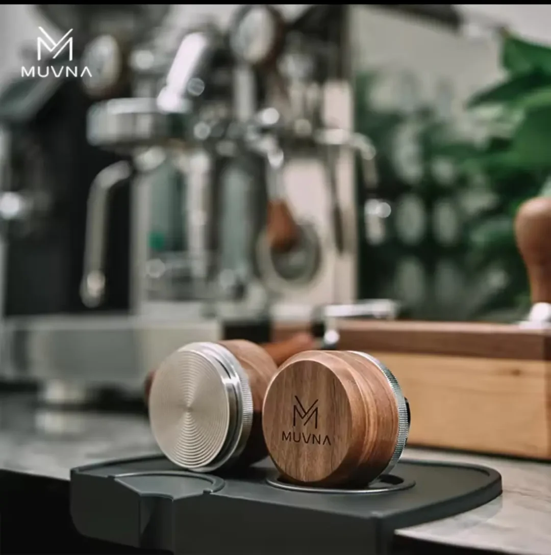 MUVNA Solid Wood Tamper 58mm with walnut threaded bottom – Geek In UAE
