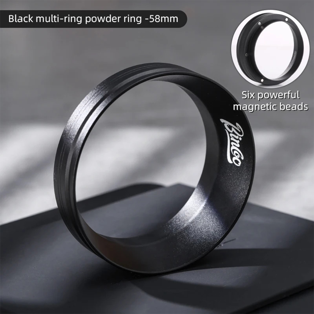 Bincoo black ring 58mm espresso dosing ring