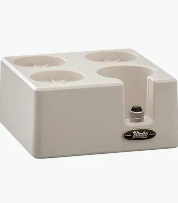 Coffee tamper mat stand with adjustable holder for espresso