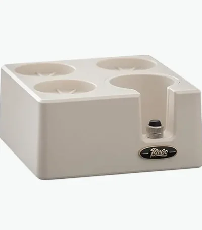 Coffee tamper mat stand with adjustable holder for espresso