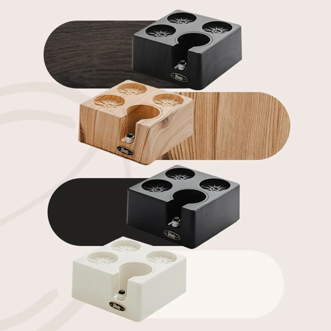 Coffee tamper mat stand with adjustable holder for espresso