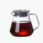 Glass Coffee Server 600ml Heat-Resistant Transparent Coffee Pot