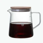 Gonnely Glass Server 02 – 600ml Heat Resistant Coffee Carafe with Lid