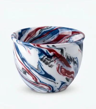 Luxury ceramic cups with marble style design